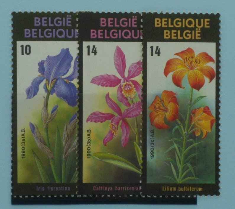 Belgium Stamps, 1990, SG3012-3014, Mint image 0