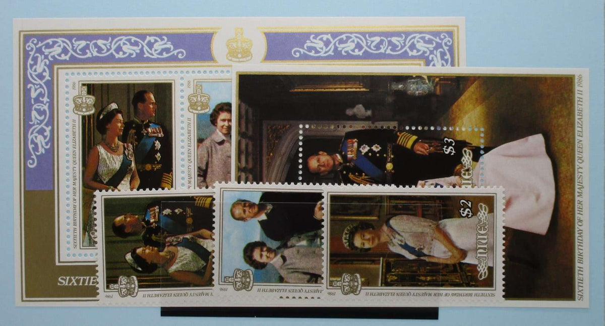 Niue Stamps, 1986, SG615-617, MS618, MS619, Mint image 0