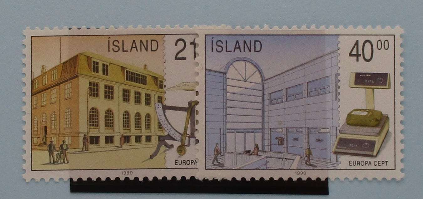 Iceland Stamps, 1990, SG753-754, Mint image 0