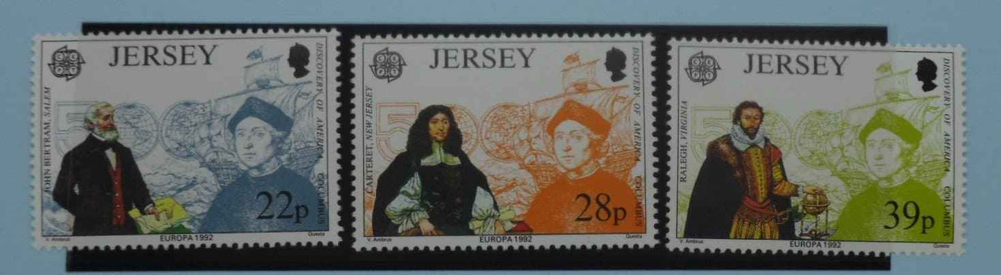 Jersey Stamps, 1992, SG584-586, Mint image 0