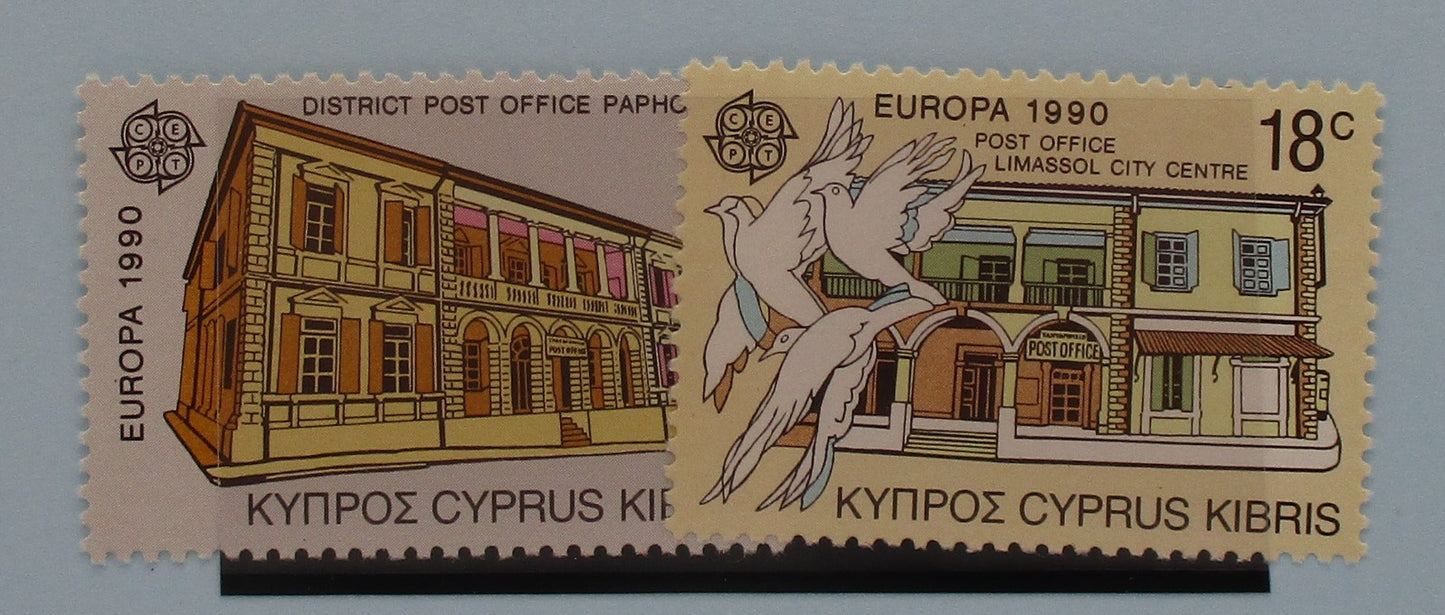 Cyprus Stamps, 1990, SG774-775, Mint image 0