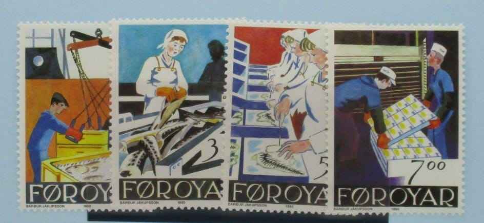 Faroe Islands Stamps, 1990, SG189-192, Mint image 0