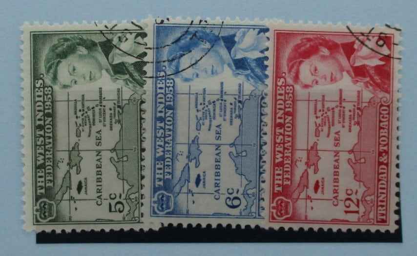 Trinidad and Tobago Stamps, 1958, SG281-283, Used image 0