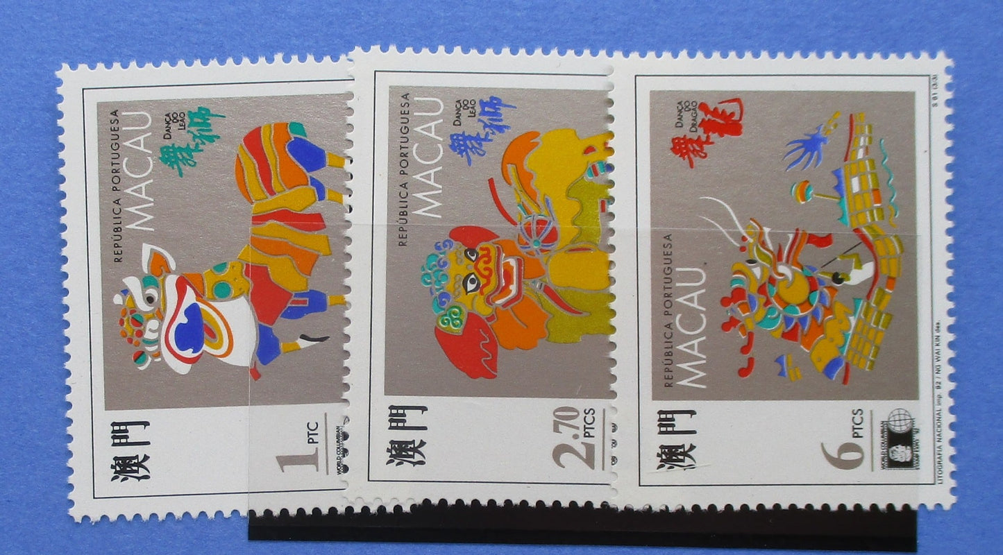 Macao Stamps, 1992, SG776-778, Mint image 0
