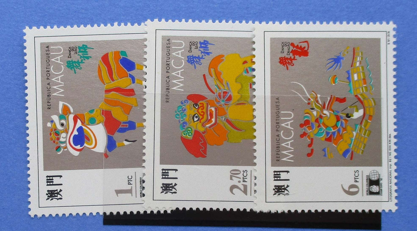 Macao Stamps, 1992, SG776-778, Mint image 0