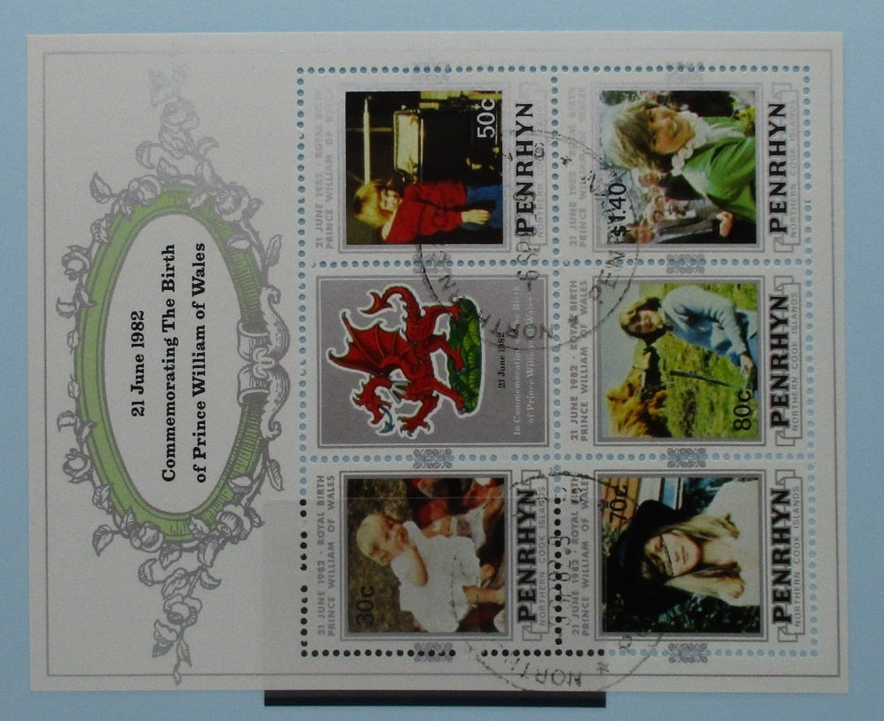 Penrhyn Island Stamps, 1982, MS255, Used image 0