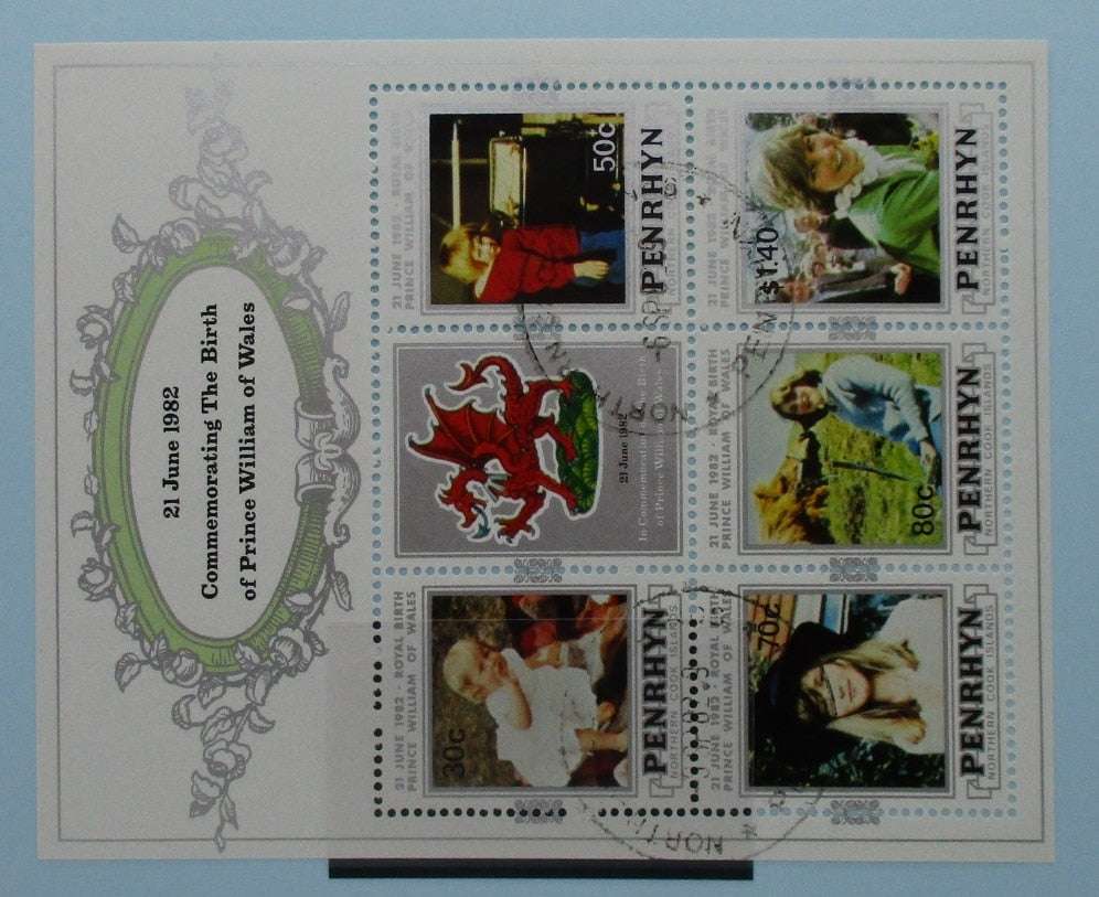 Penrhyn Island Stamps, 1982, MS255, Used image 0