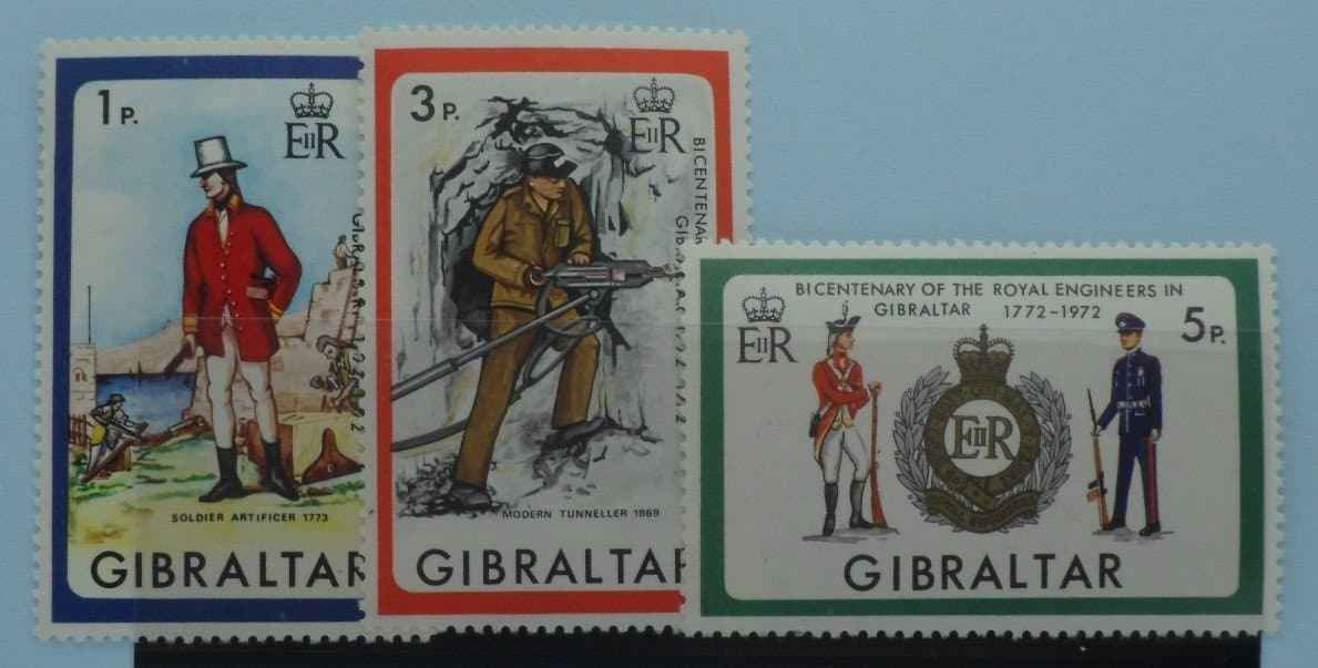 Gibraltar Stamps, 1972, SG297-299, Mint image 0