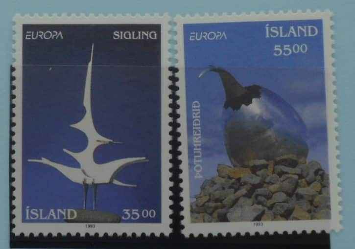 Iceland Stamps, 1993, SG808-809, Mint image 0