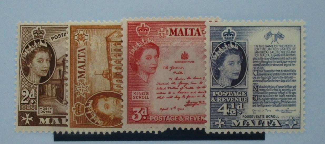 Malta Stamps, 1956-58, SG270-273, Mint image 0