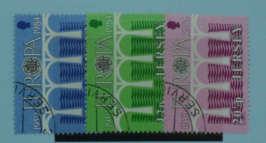 Jersey Stamps, 1984, SG330-332, Used image 0