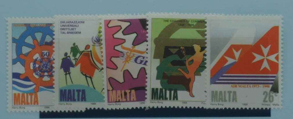 Malta Stamps, 1998, SG1085-1089, Mint image 0