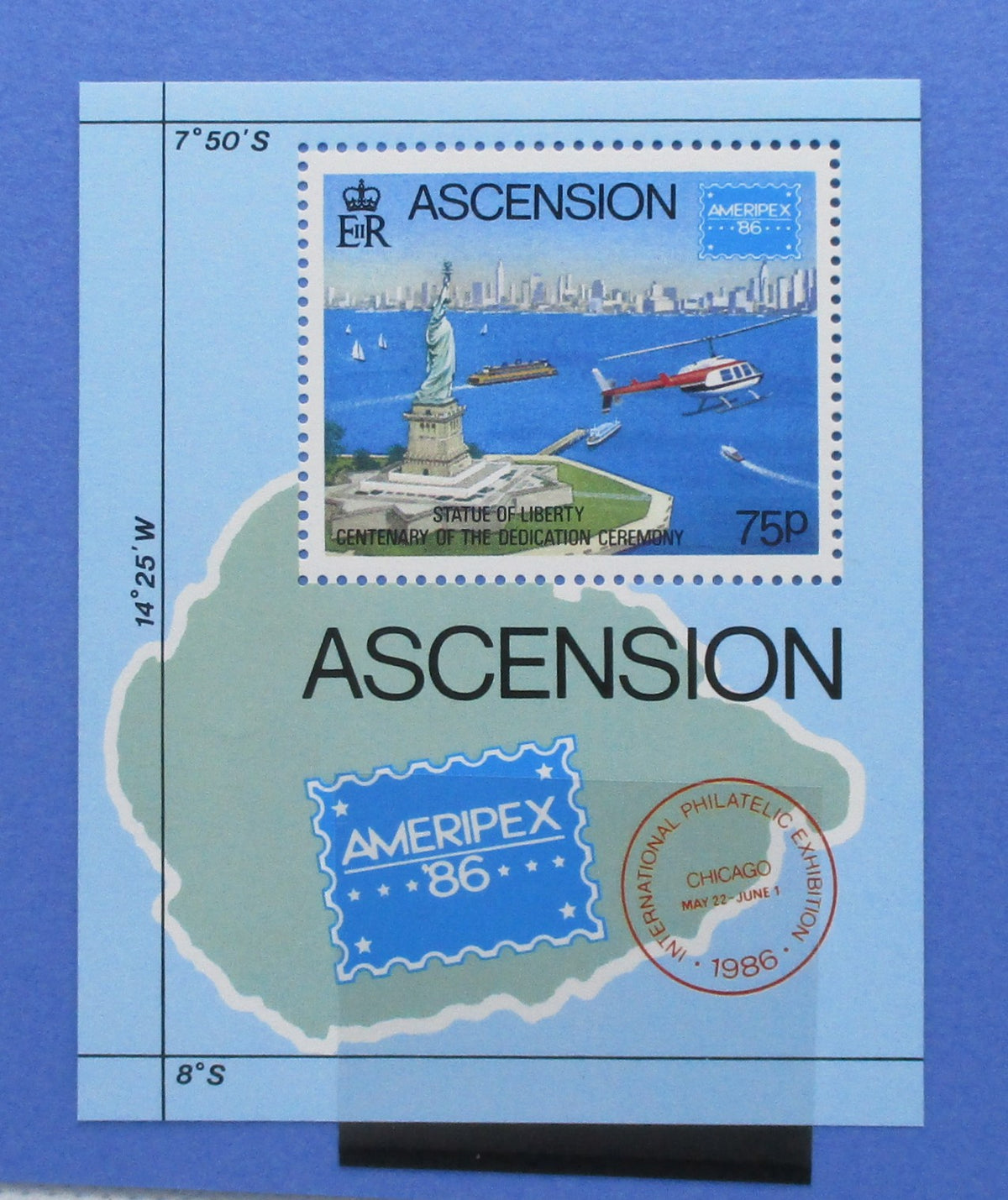 Ascension Island Stamps, 1986, MS406, Mint
