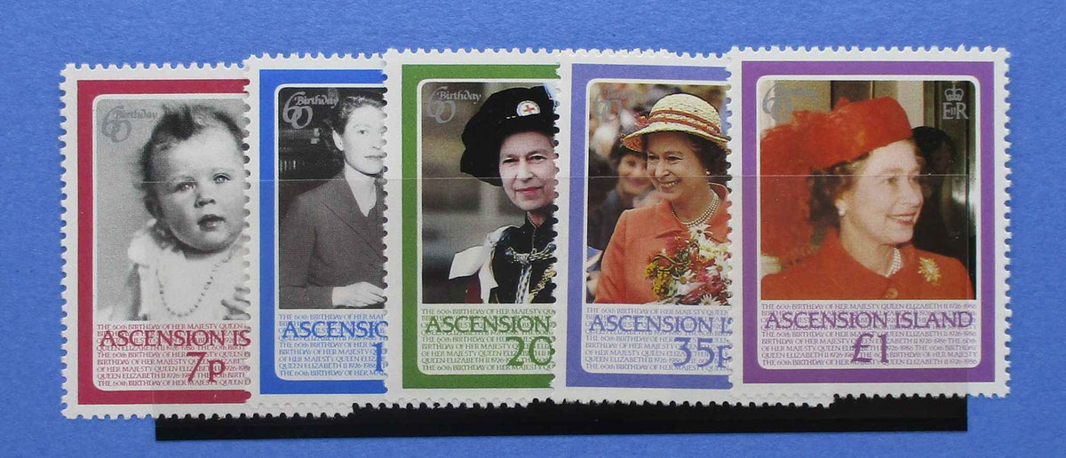 Ascension Island Stamps, 1986, SG397-401, Mint