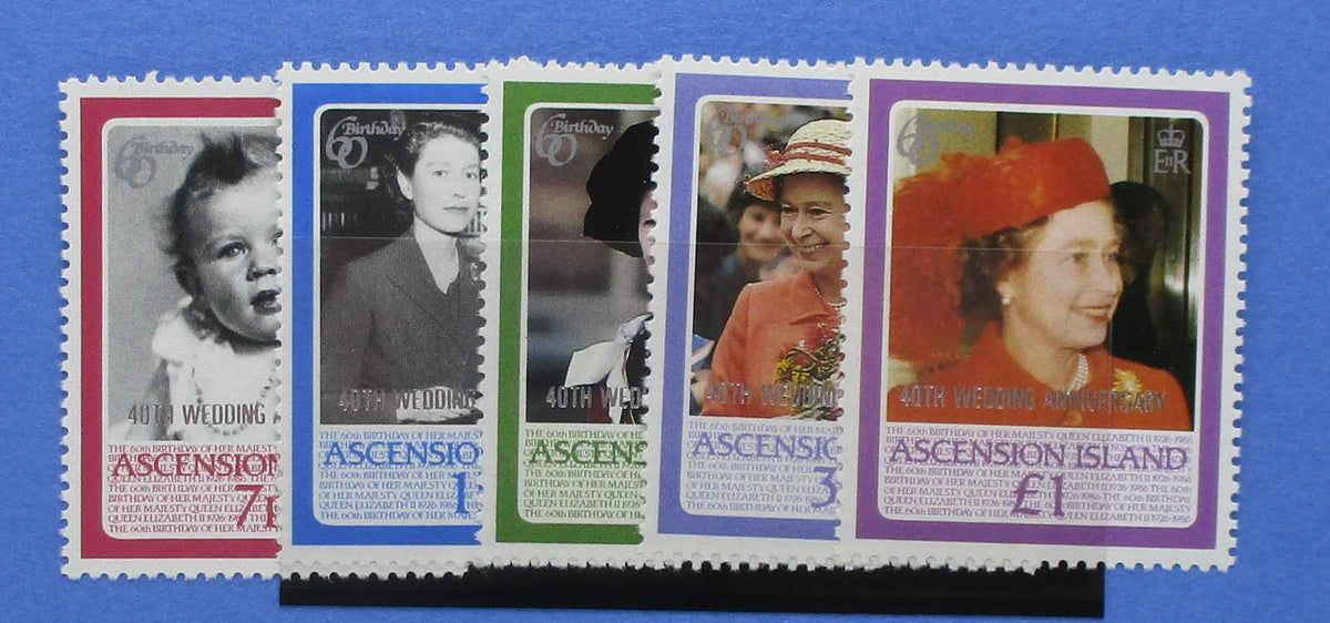 Ascension Island Stamps, 1987, SG447-451, Mint