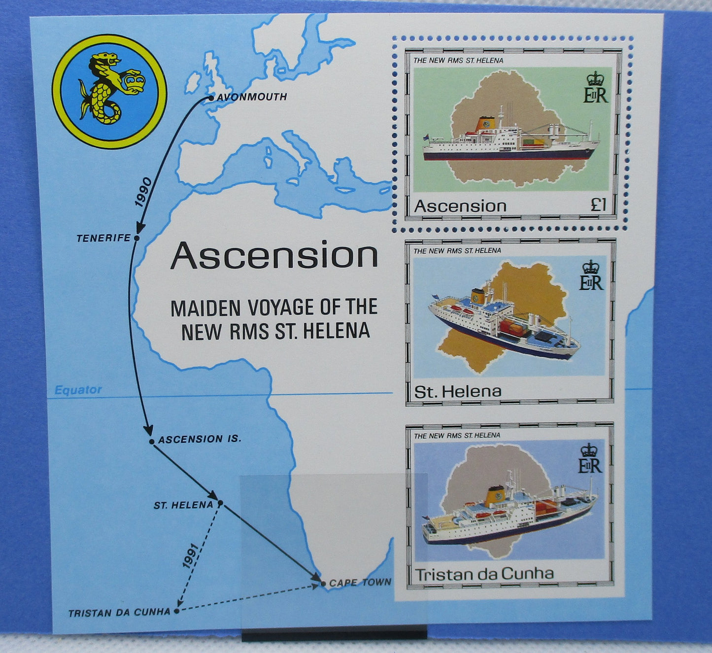Ascension Island Stamps, 1990, MS535, Mint