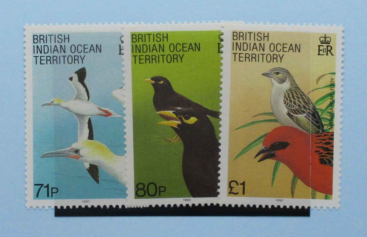 British Indian Ocean Territory Stamps, 1990, SG99-101, Mint