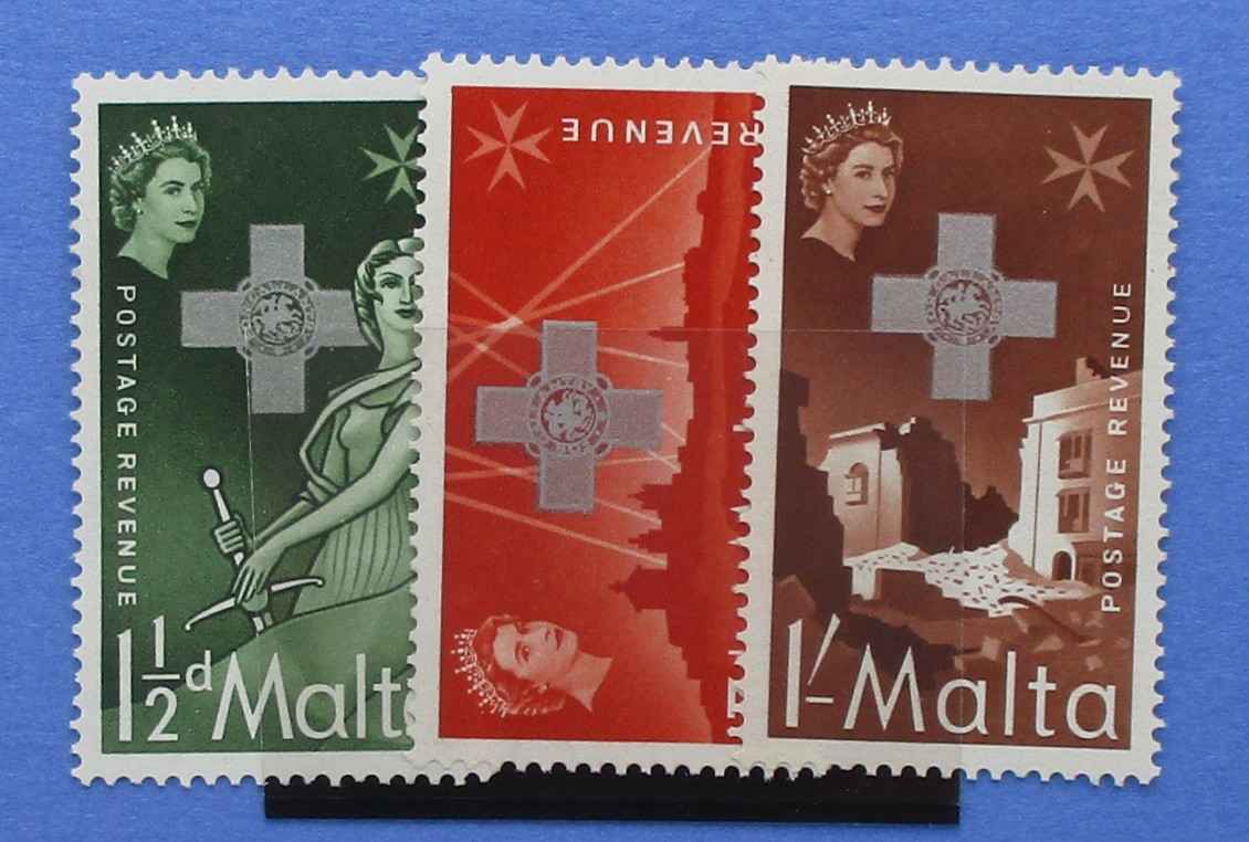 Malta Stamps, 1957, SG283-285, Mint