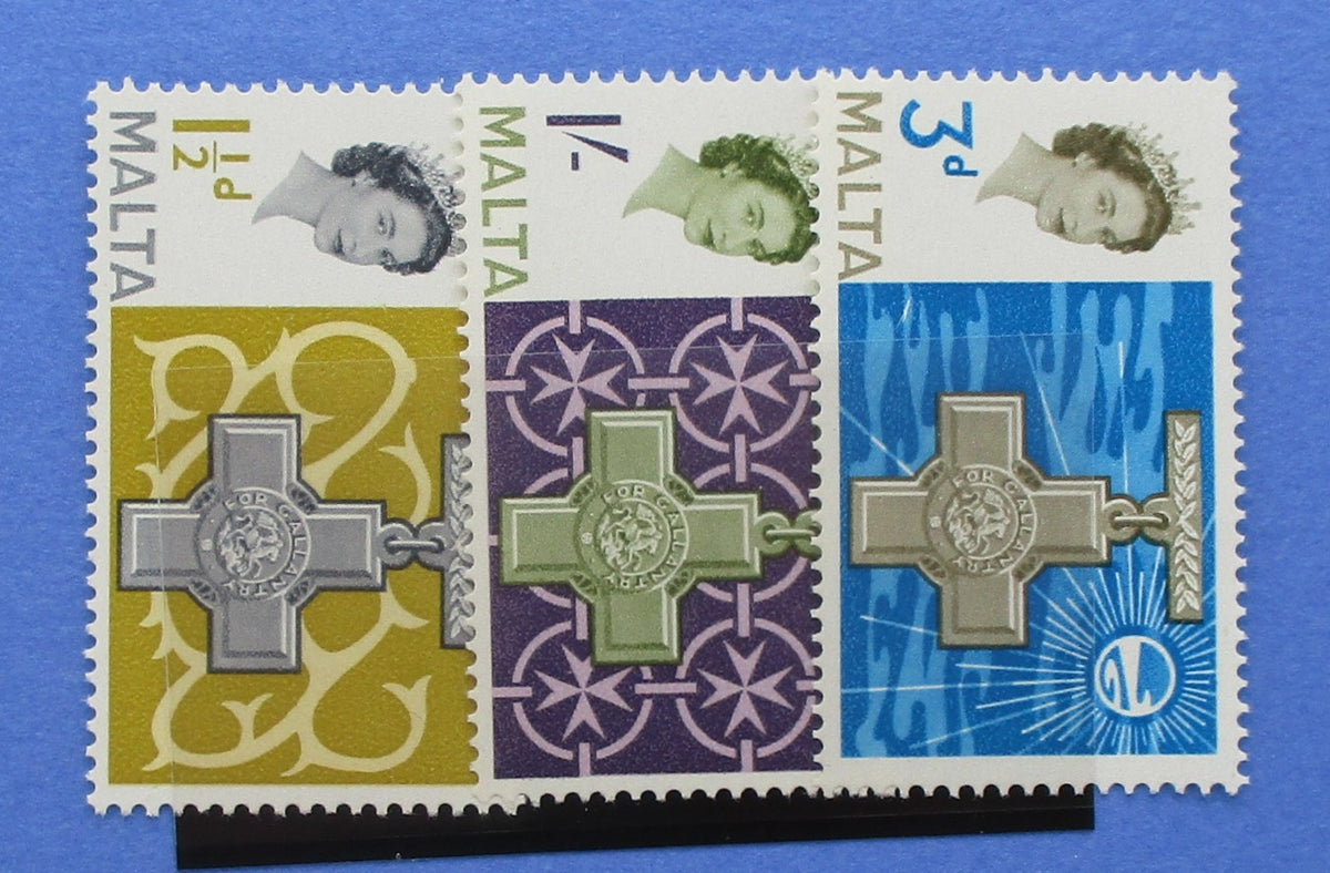 Malta Stamps, 1961, SG304-306, Mint