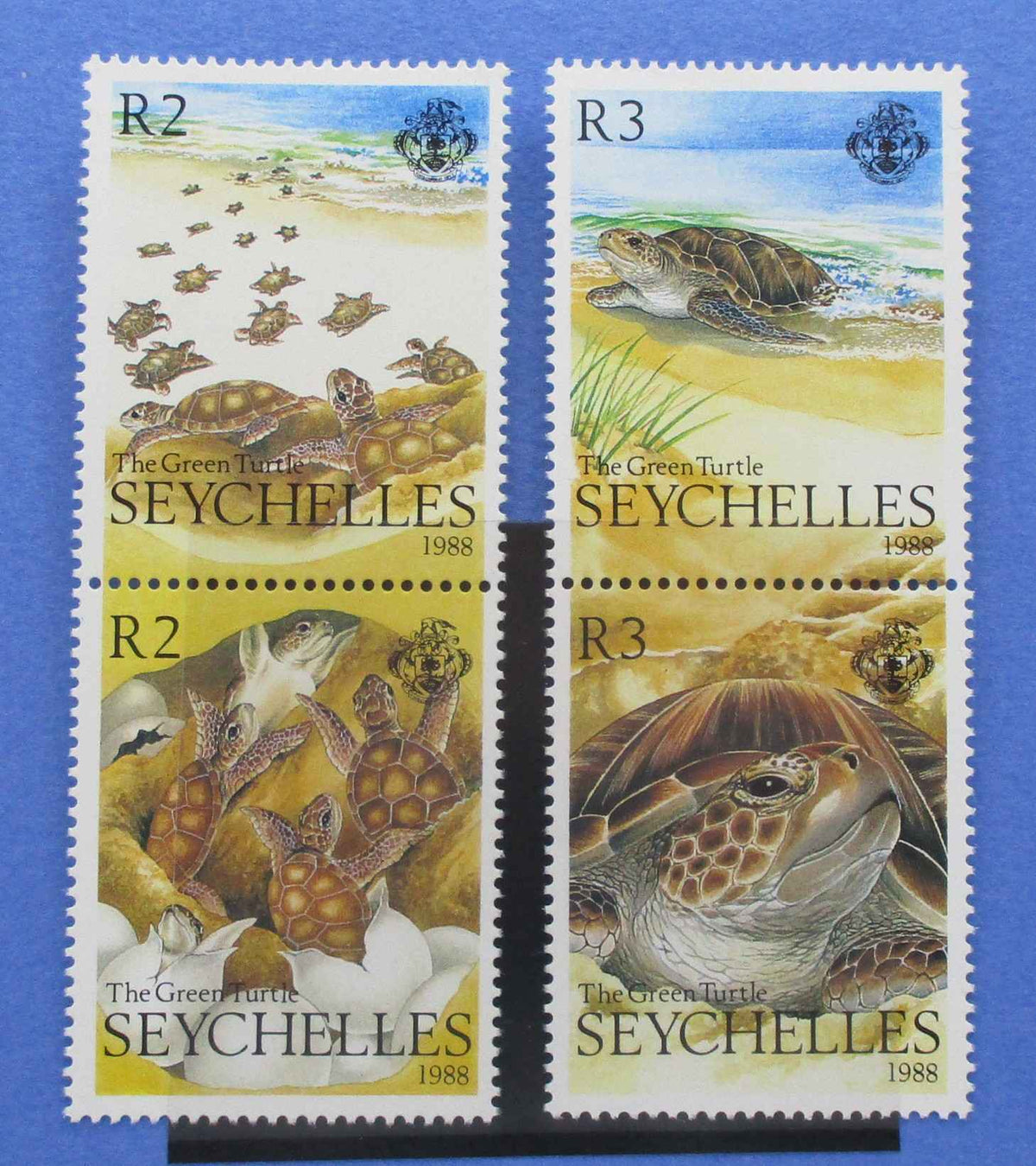 Seychelles Stamps, 1987, SG687a, 689a, Mint