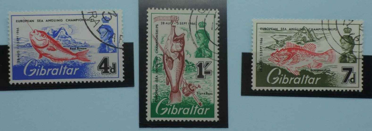 Gibraltar Stamps, 1966, SG190-192, Used image 0
