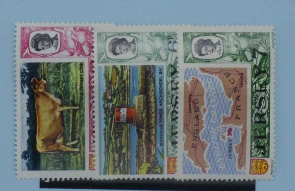 Jersey Stamps, 1970-74, SG50a, SG51, SG52, Mint image 0