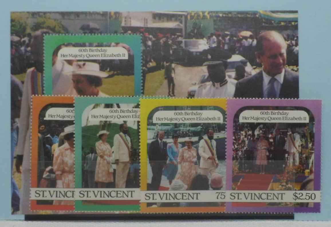 St Vincent Stamps, 1986, SG996-999, MS1000, Mint image 0