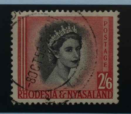 Rhodesia and Nyasaland Stamps, 1954-56, SG12, Used image 0