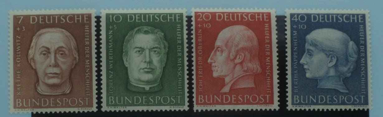 West Germany Stamps, 1954, SG1126-1129, Mint image 0