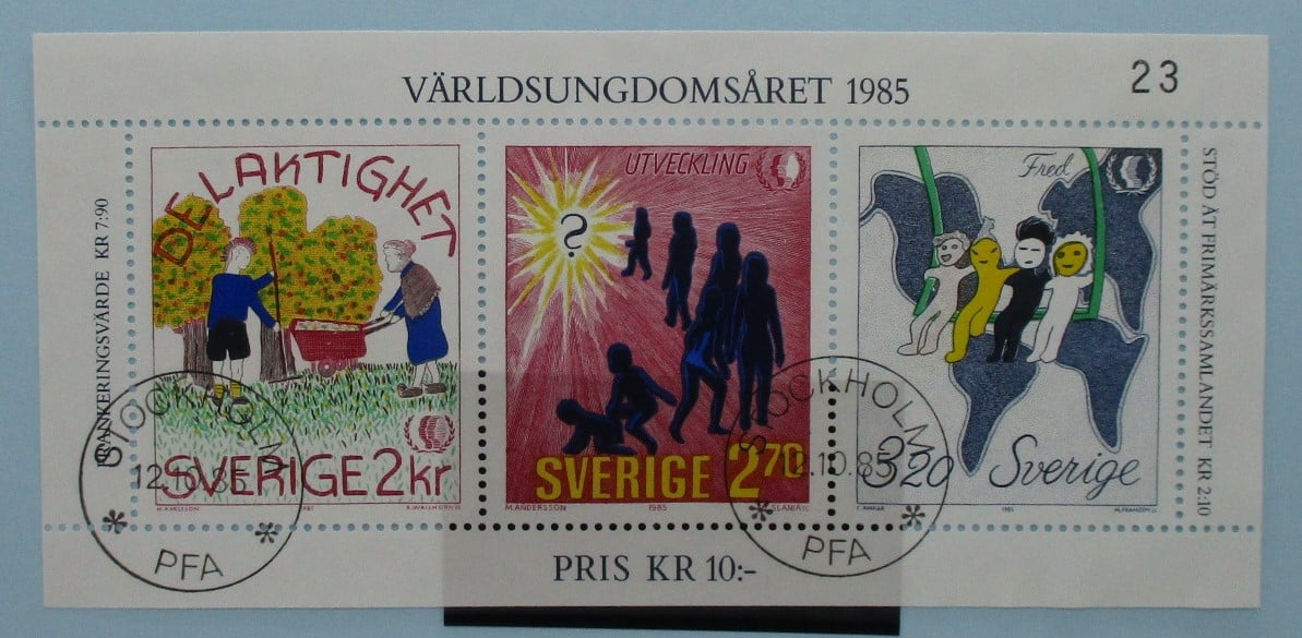 Sweden Stamps, 1985, MS1275, Used image 0