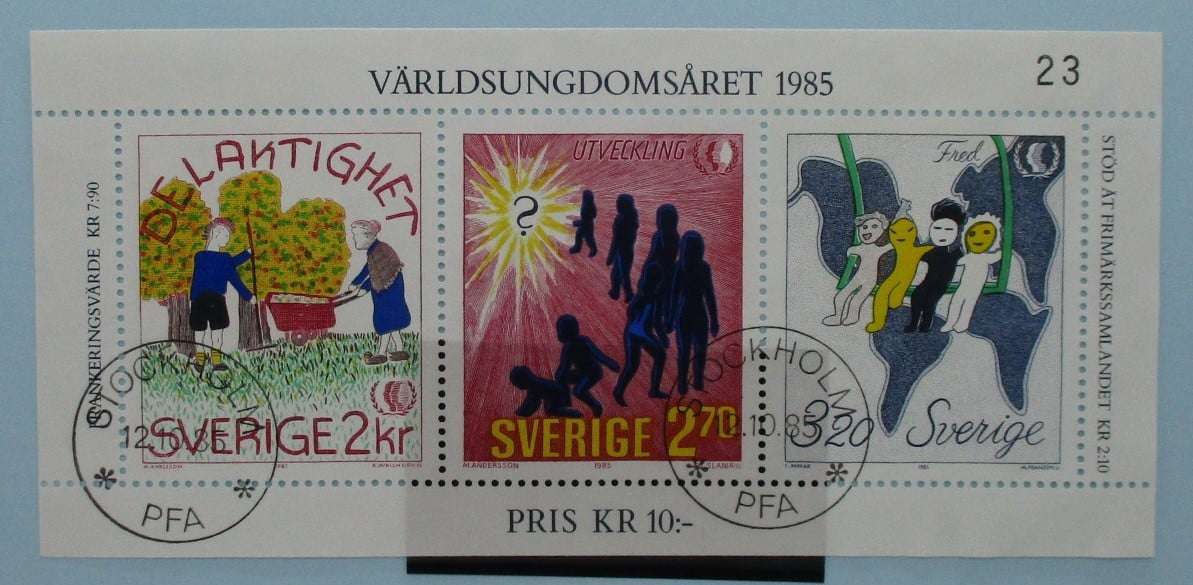 Sweden Stamps, 1985, MS1275, Used image 0