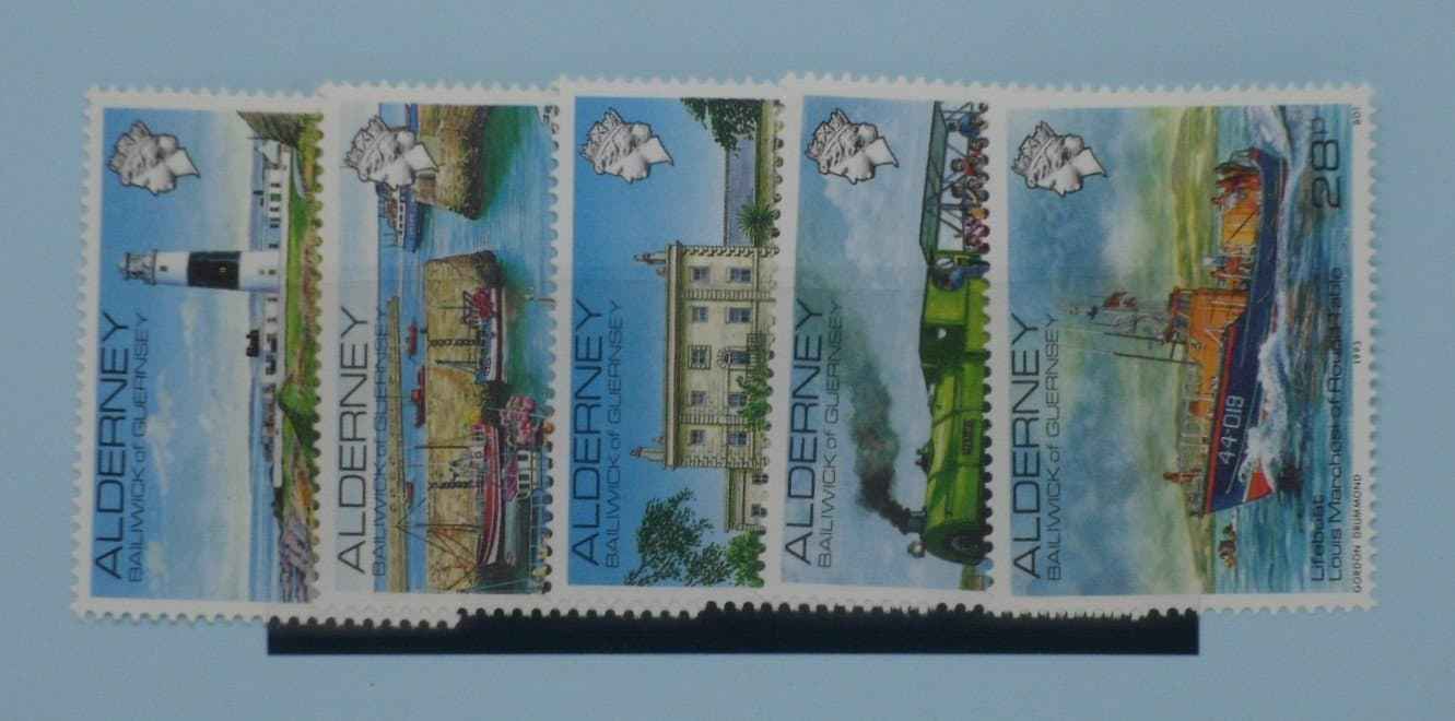 Alderney Stamps, 1983, SGA12a-SGA12e, Mint image 0