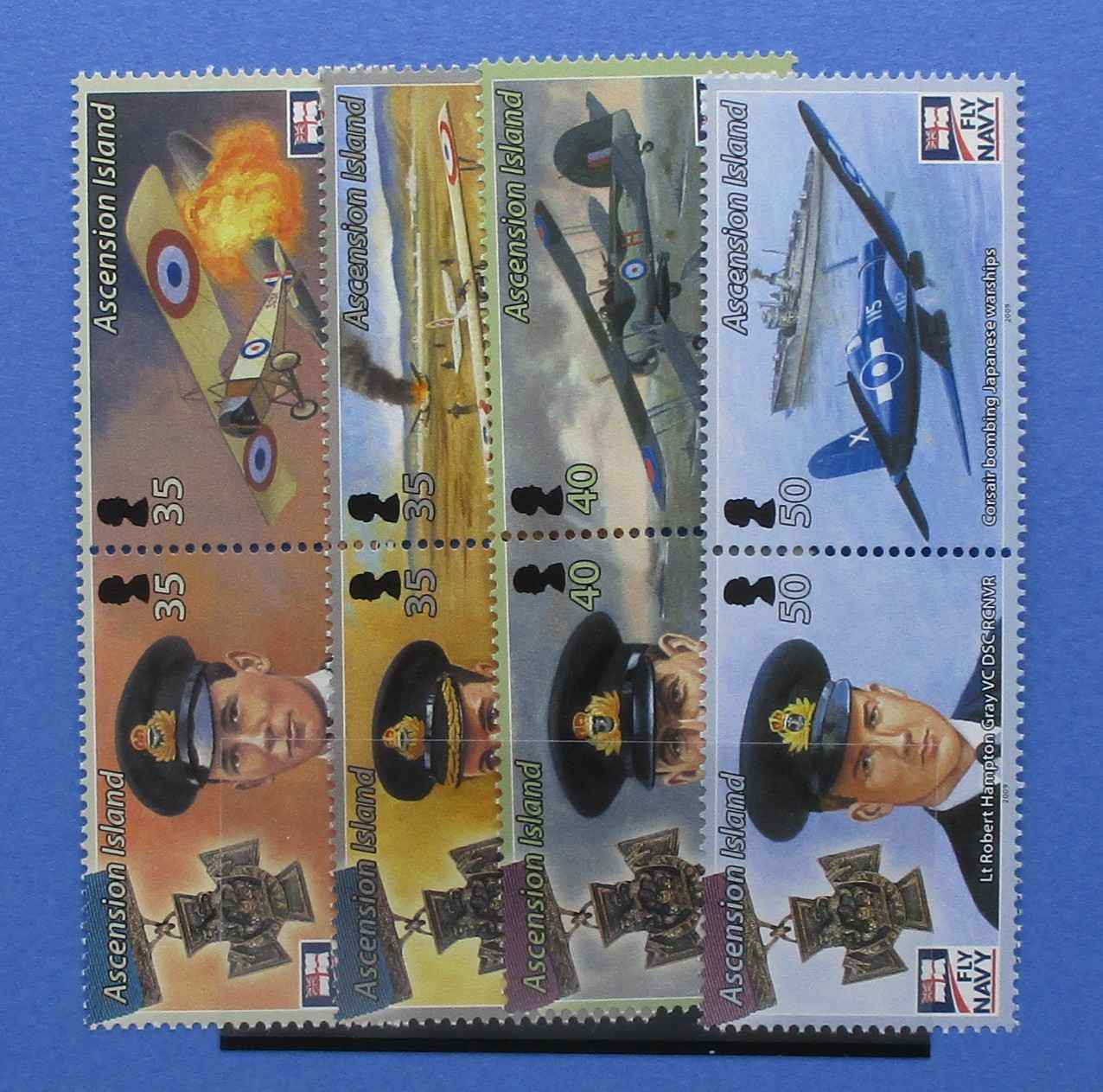 Ascension Island Stamps, 2009, SG1034a, 1036a, 1038a, 1040a, Mint - Manor Stamps
