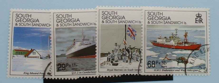 South Georgia and South Sandwich Islands Stamps, 1992, SG218-221, Used image 0