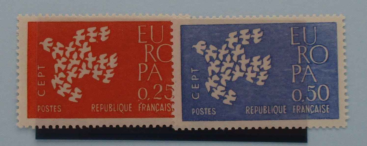 France Stamps, 1961, SG1539-1540, Mint image 0