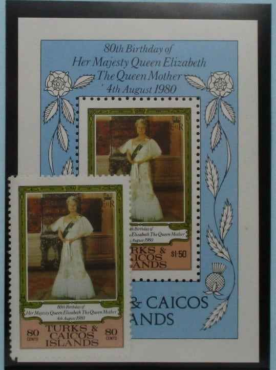 Turks and Caicos Islands Stamps, 1980, SG607, MS608, Mint image 0