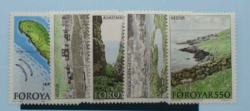 Faroe Islands Stamps, 1987, SG149-153, Mint image 0