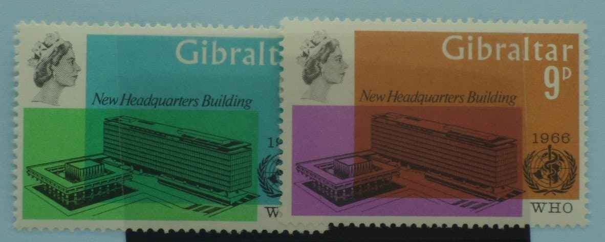 Gibraltar Stamps, 1966, SG193-194, Mint image 0