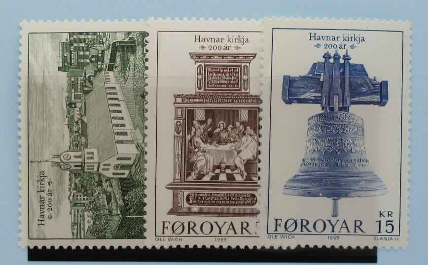 Faroe Islands Stamps, 1989, SG174-176, Mint image 0