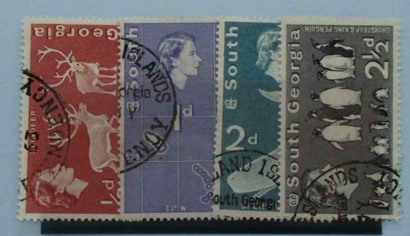 South Georgia Stamps, 1963-69, SG1-4, Used image 0