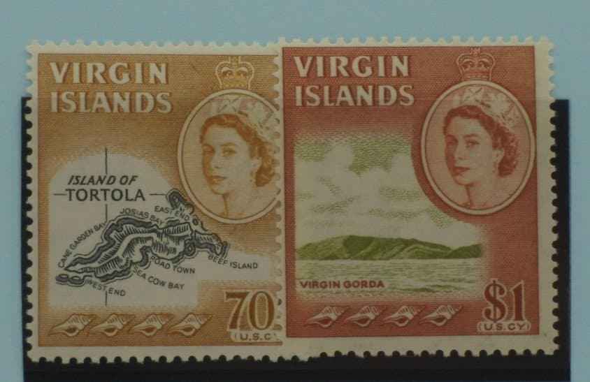 British Virgin Islands Stamps, 1964-68, SG189-190, Mint image 0