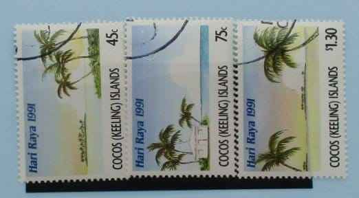 Cocos (Keeling) Islands Stamps, 1991, SG244-246, Used image 0