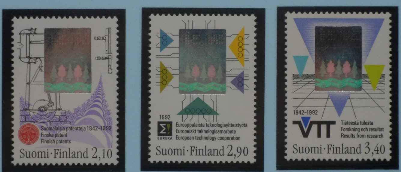 Finland Stamps, 1992, SG1287-1289, Mint image 0
