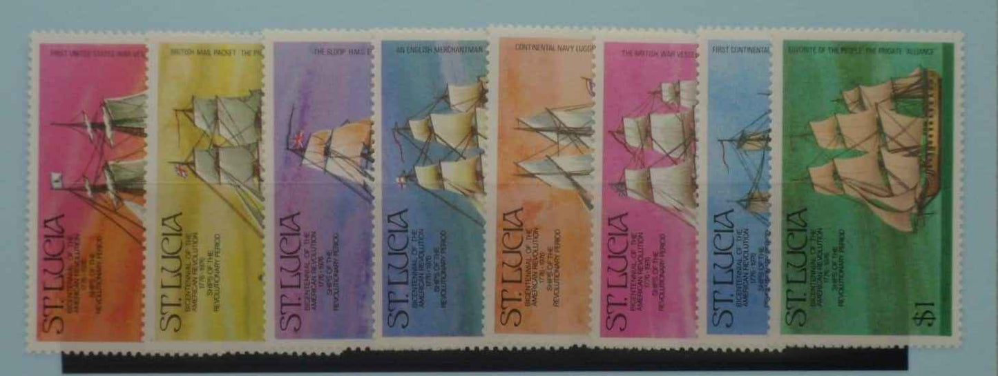 St Lucia Stamps, 1975, SG406-413, Mint image 0