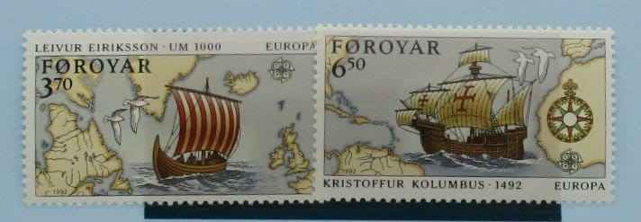 Faroe Islands Stamps, 1992, SG224-225, Mint image 0