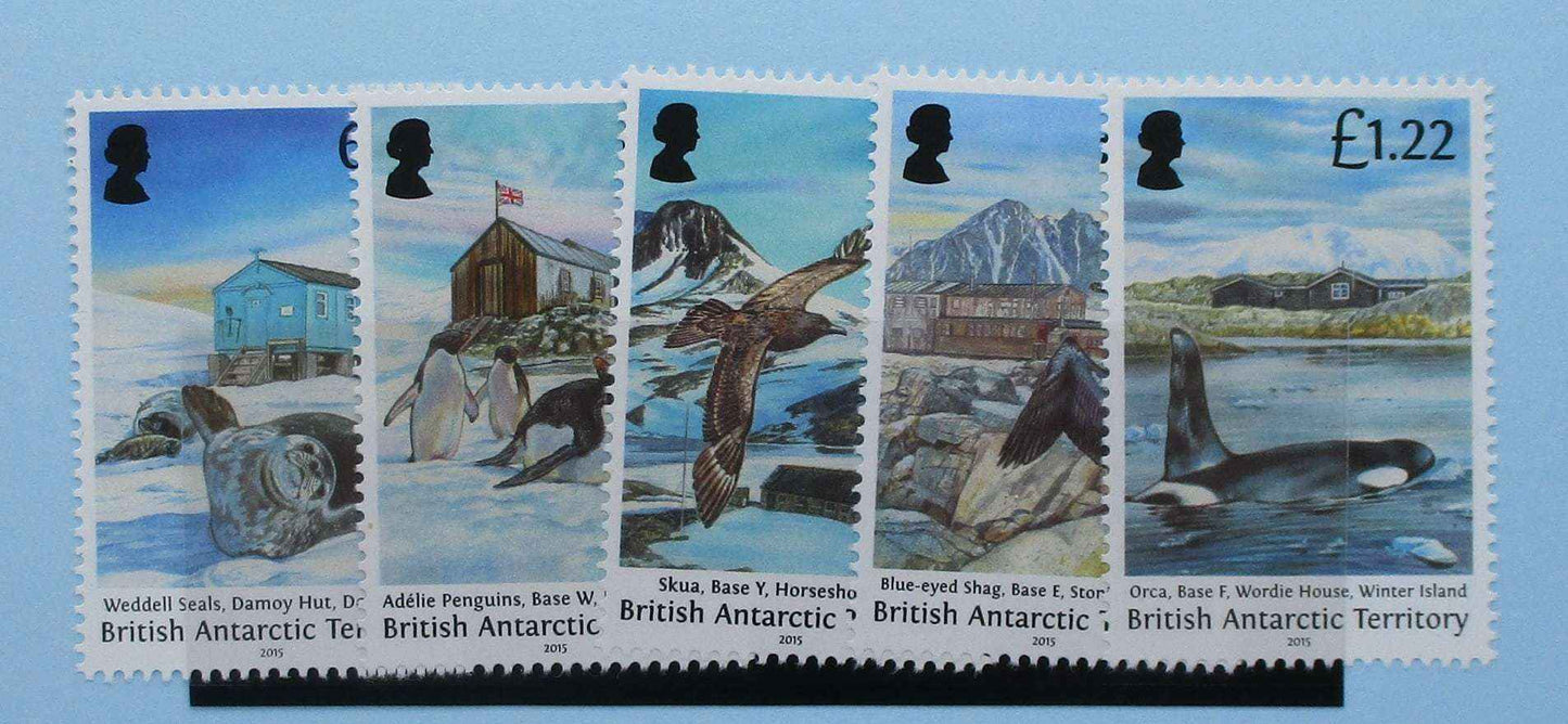 British Antarctic Territory Stamps, 2015, SG675-679, Mint - Manor Stamps