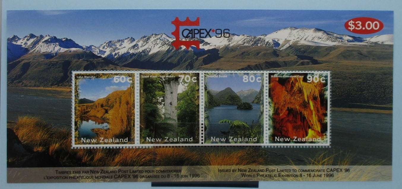 New Zealand Stamps, 1996, MS2005, Mint image 0