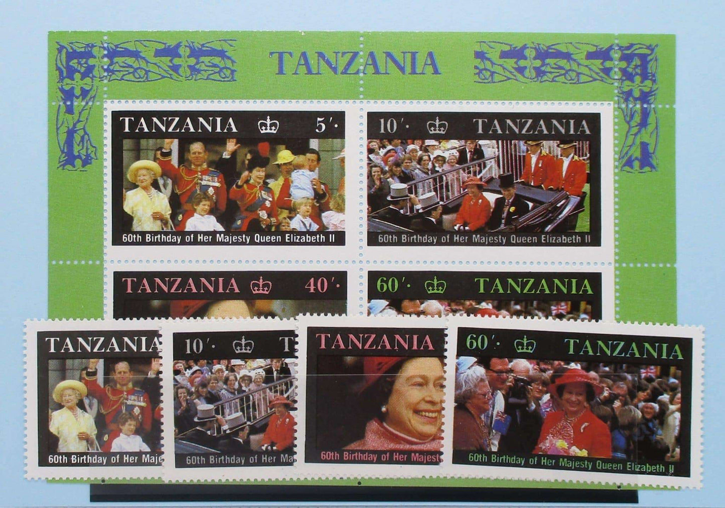Tanzania Stamps, 1987, SG517-520, MS521, Mint image 0
