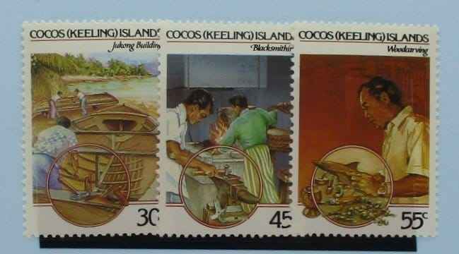 Cocos (Keeling) Islands Stamps, 1985, SG126-128, Mint image 0
