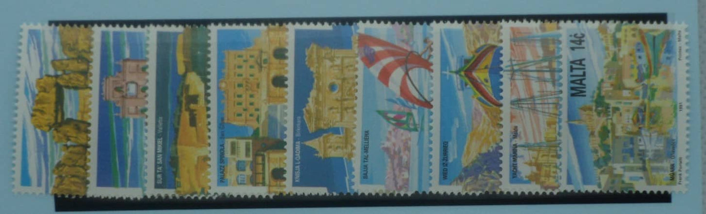Malta Stamps, 1991, SG905-913, Mint image 0